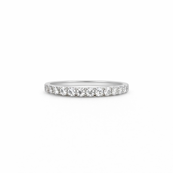Venus and Vulcan Jewelry - 0.7 CT Moissanite Diamond Full Eternity Ring